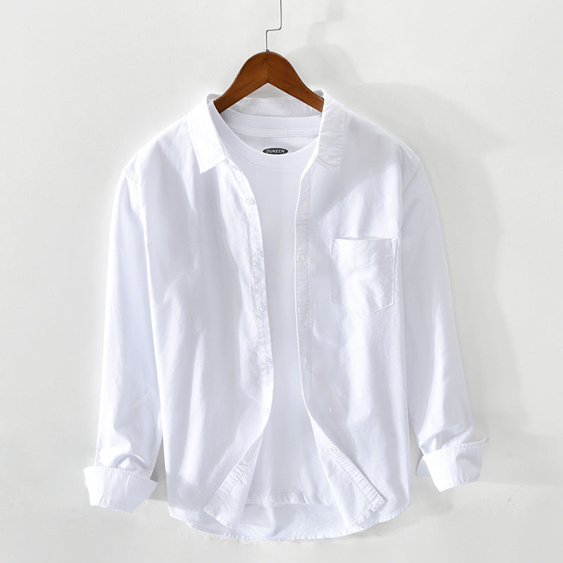 Atmungsaktives Elegantes Herren Oxford-Hemd aus Baumwolle