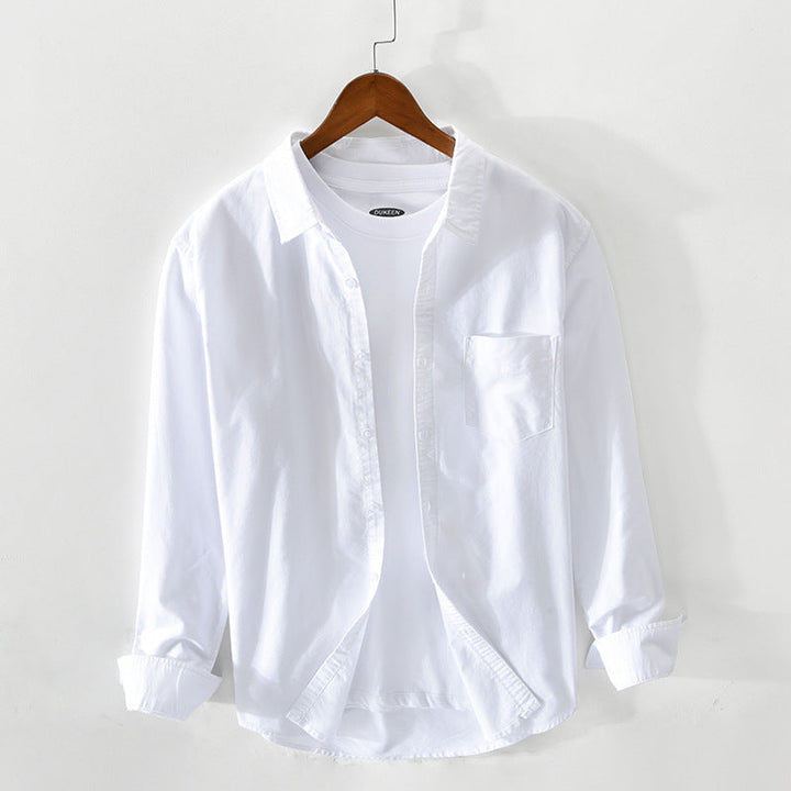 Atmungsaktives Elegantes Herren Oxford-Hemd aus Baumwolle