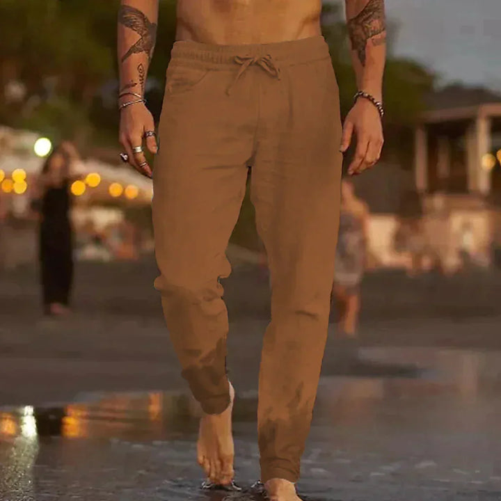 Atmungsaktive Lässige Herren Leinenhose