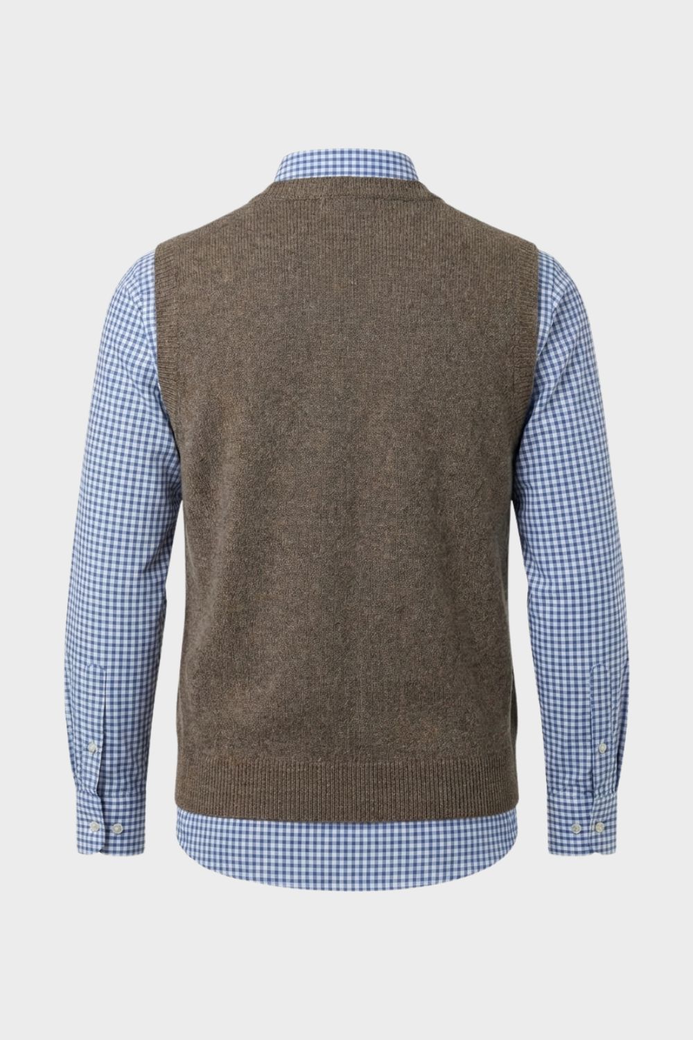 Klassische Herren Strickweste mit V-Ausschnitt