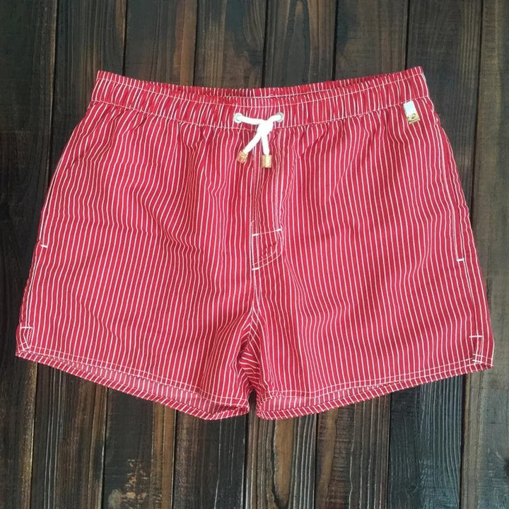 Modische Gestreifte Herren Badeshorts