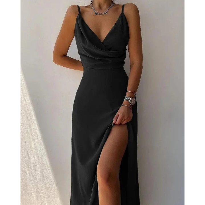 Elegantes Gemustertes Damen Maxikleid für den Sommer