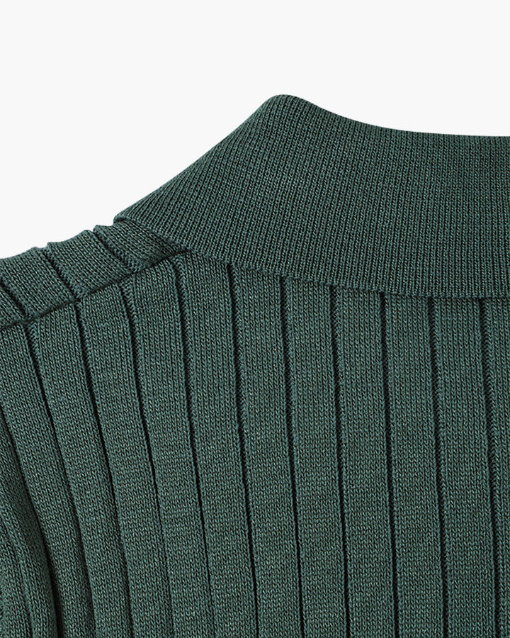 Elegantes Gestricktes Herren Poloshirt aus Baumwolle