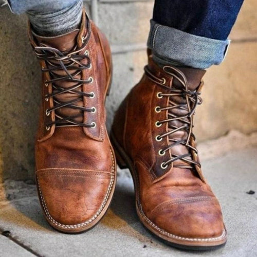 Klassische Langlebige Herren Lederstiefel