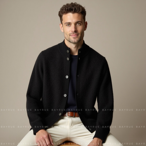 Klassischer Herren Strickjacke Cardigan