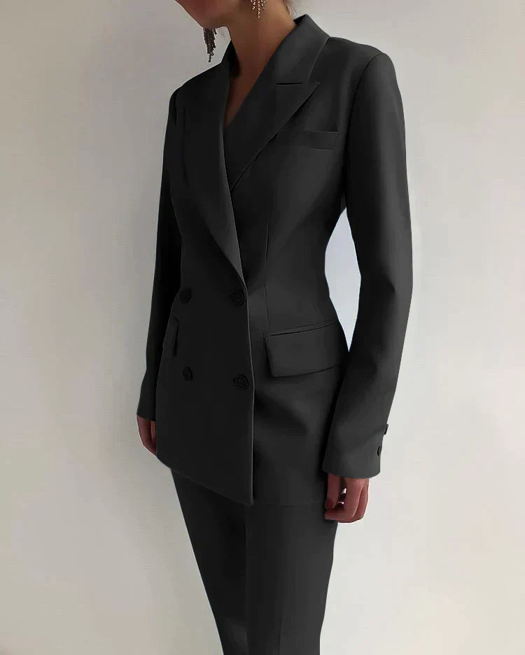 Elegantes Damen Blazer-Hosen-Set