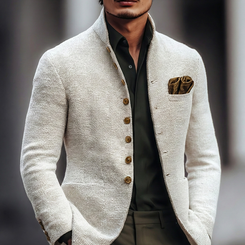 Eleganter Herren Cardigan mit Knopfleiste