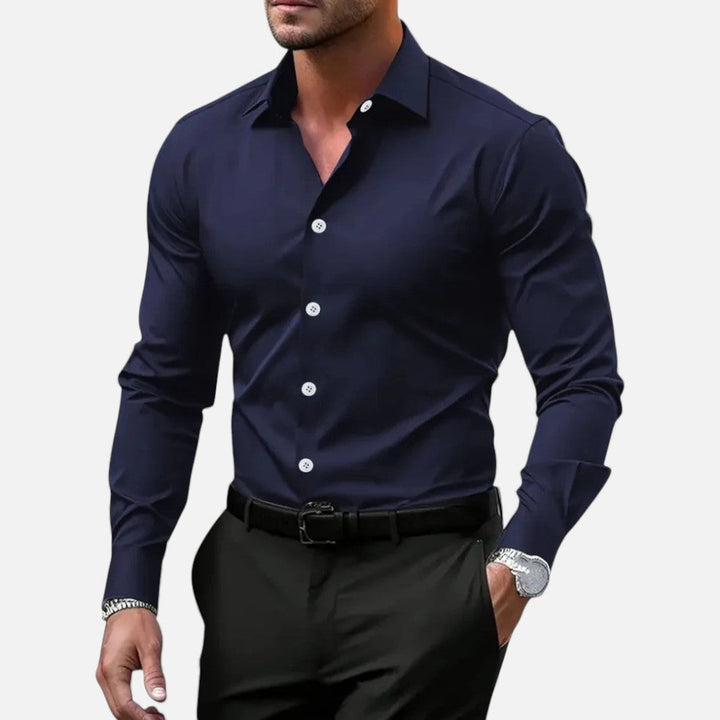 Elegantes Slim-Fit Herren Langarmhemd