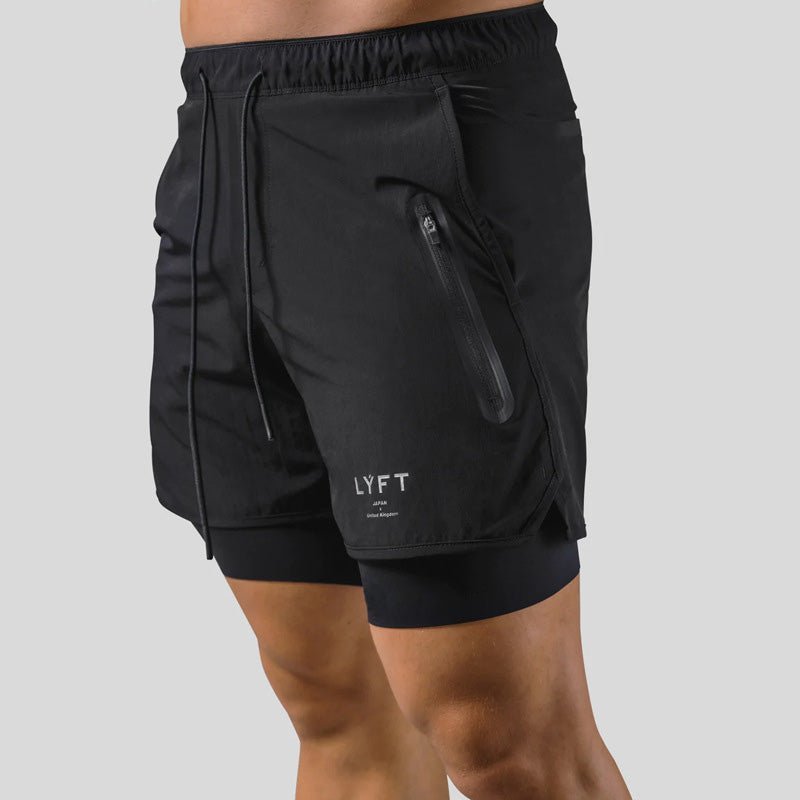 Sportliche 2-in-1 Herren Trainingsshorts