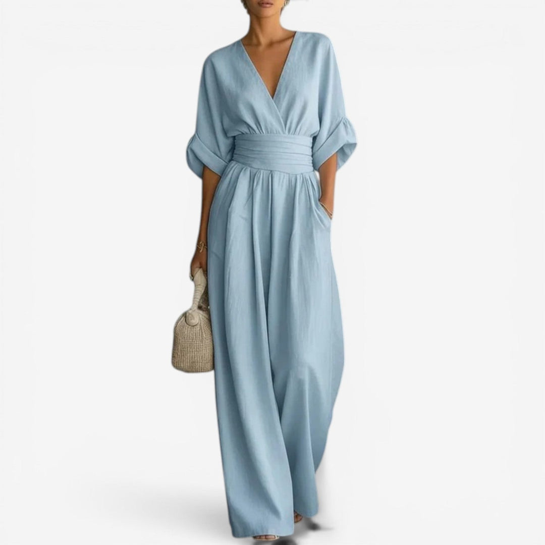 Eleganter Fließender Damen Jumpsuit