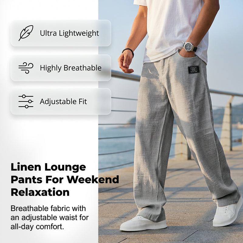 Leichte Herren Hose mit Geradem Bein