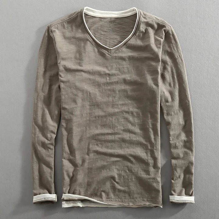 Sweatshirt Herren | V-Ausschnitt &amp; Langarm-Komfort