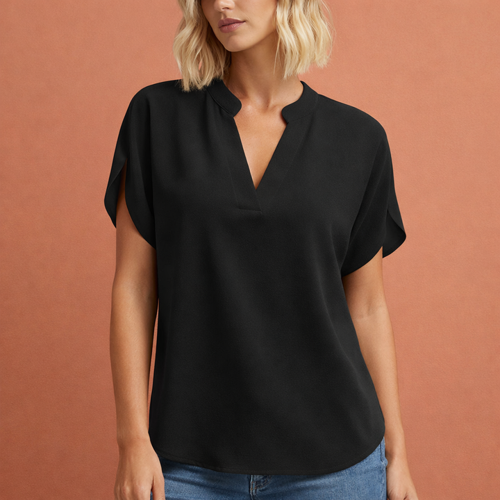 Elegante Luftige Damen Bluse mit Schmeichelhaftem Schnitt