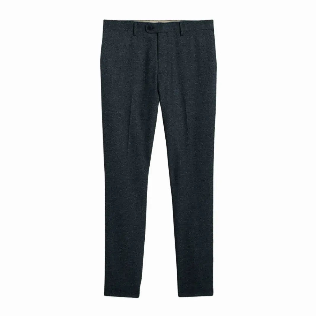 Eleganter Klassischer Herren Dreiteiliger Tweed Anzug