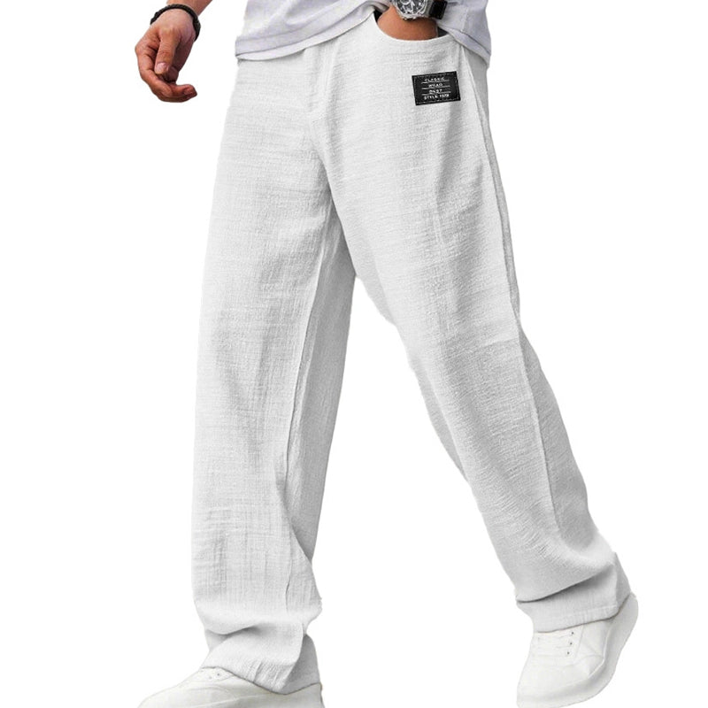 Leichte Herren Hose mit Geradem Bein