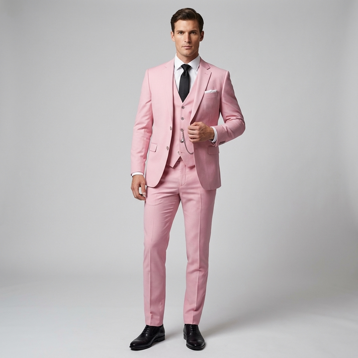 Eleganter Dreiteiliger Herren Anzug für Hochzeit &amp; Festliche Anlässe
