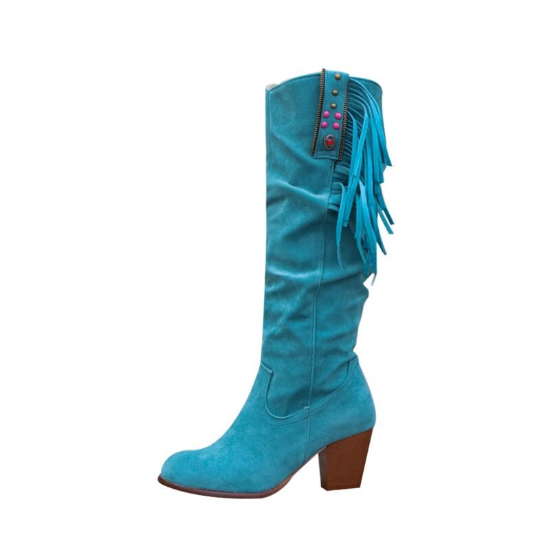 River West Modische Damen Cowboystiefel