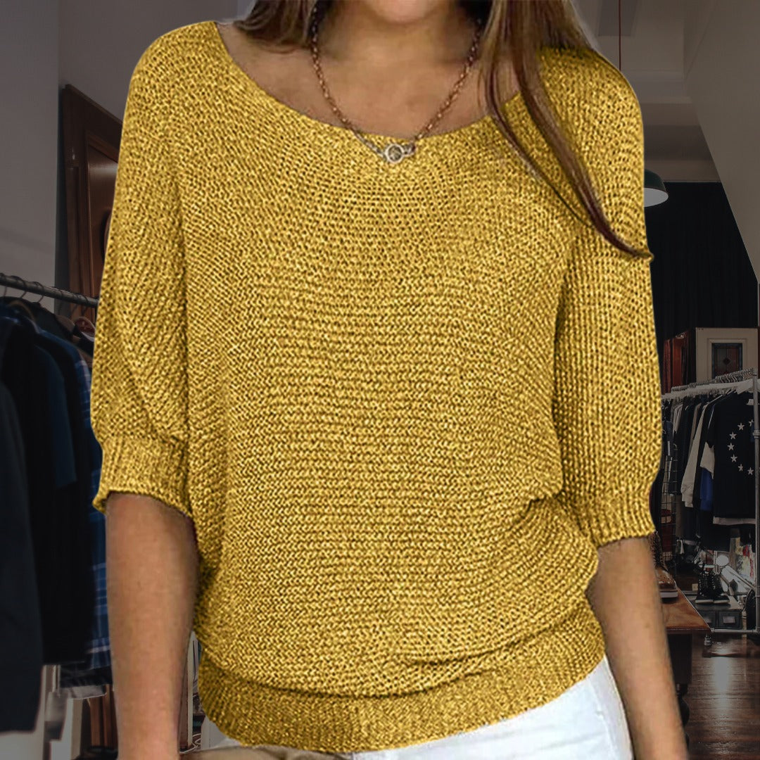 Weicher Damen-Pullover mit langen Ärmeln