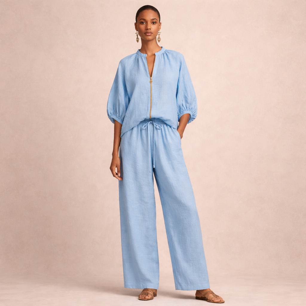 Lässiges Bequemes Damen Set mit Reißverschluss