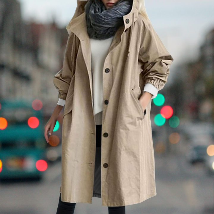 Wasserdichter Warmer Damen Trenchcoat