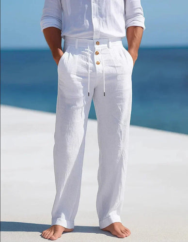 Leichte Atmungsaktive Herren Sommerhose aus Baumwolle