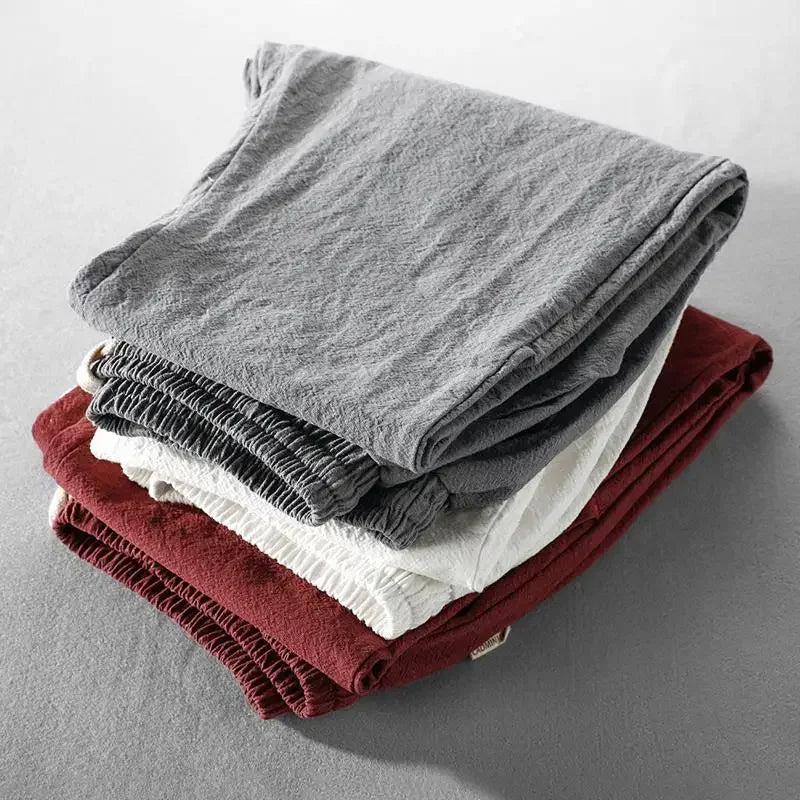 Elegante Leichte Herren Leinenhose