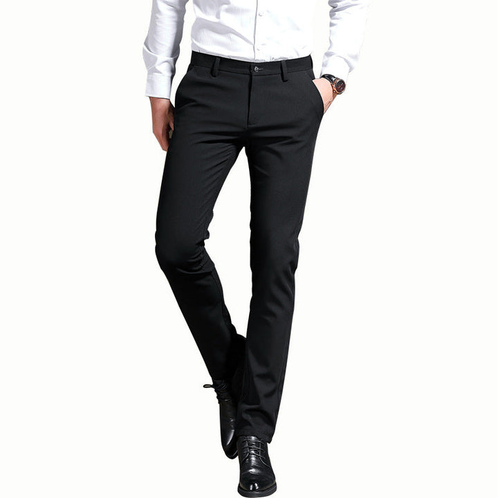 Elastische Bequeme Herren Anzughose mit Hoher Taille