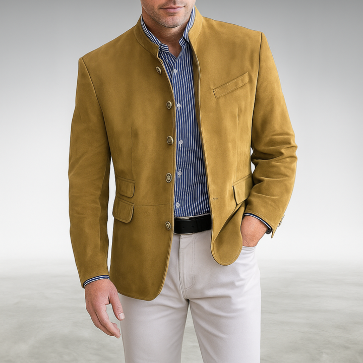 Eleganter Stehkragen Herren Sakko