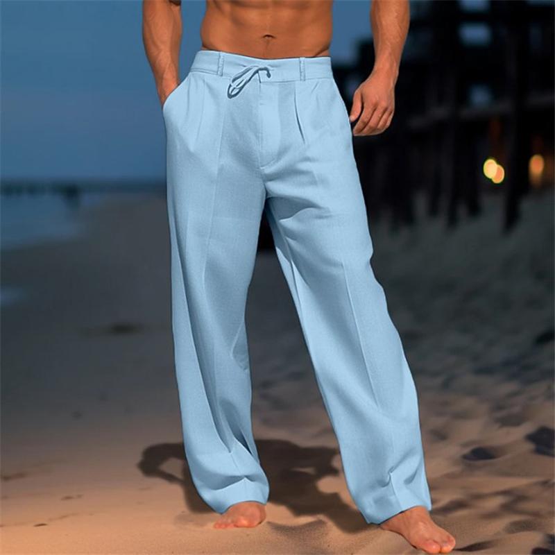 Leichte Atmungsaktive Herren Leinenhose