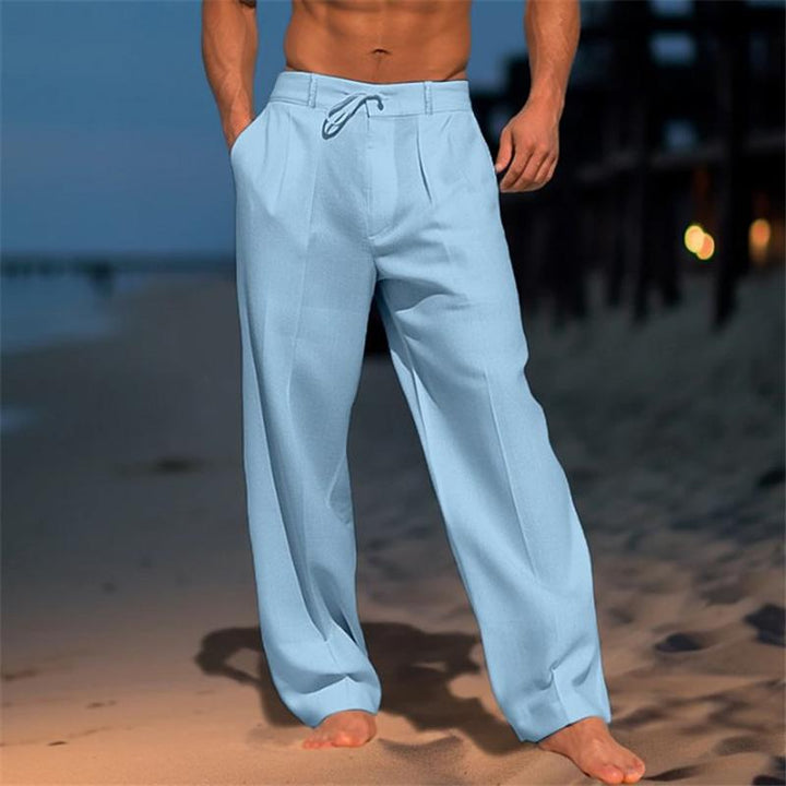 Leichte Atmungsaktive Herren Leinenhose