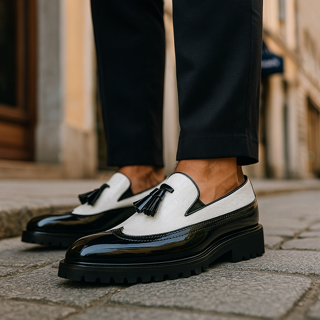 Elegante Klassische Herren Leder-Loafer