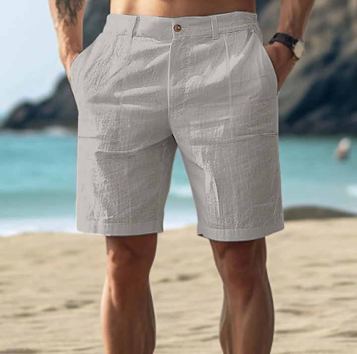 Atmungsaktive Lässige Herren Leinen-Shorts