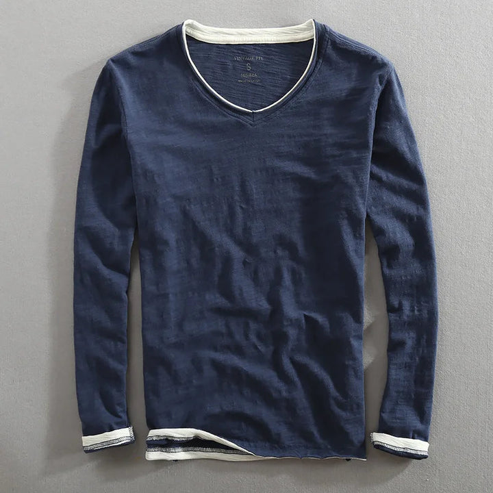 Sweatshirt Herren | V-Ausschnitt &amp; Langarm-Komfort