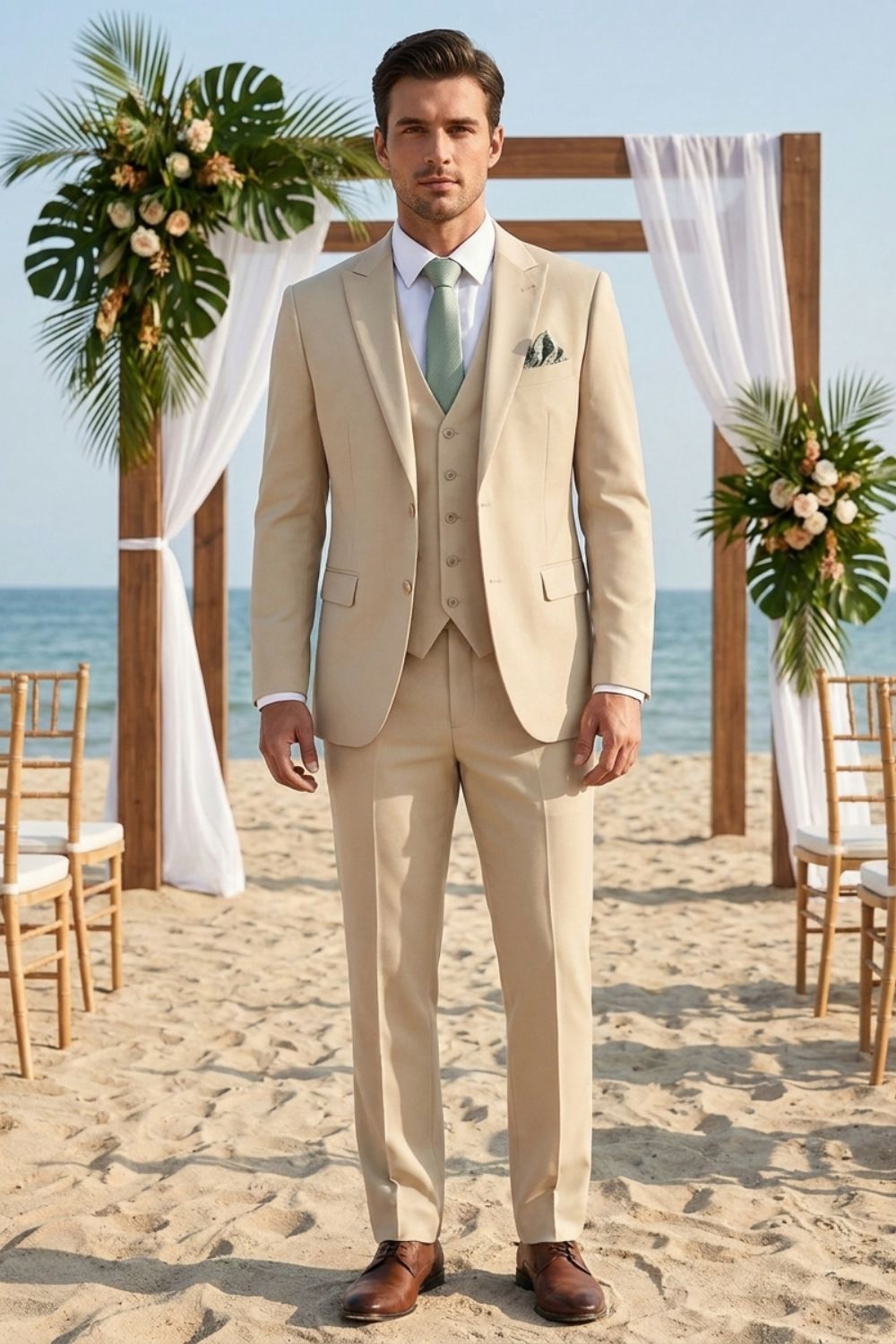 Eleganter Dreiteiliger Herren Anzug