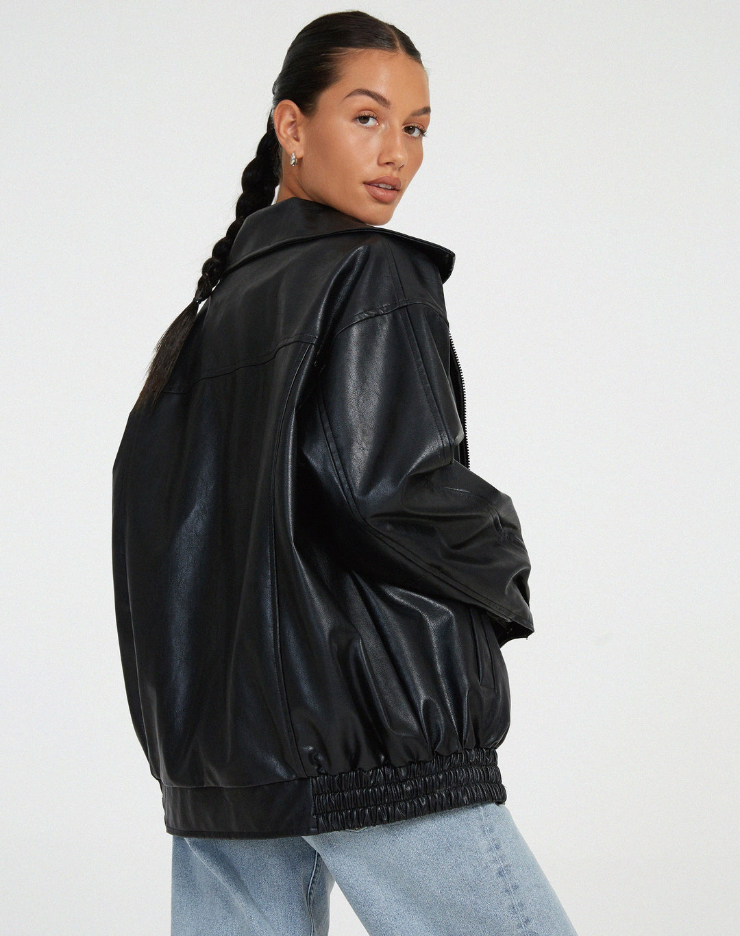 Lederjacke Damen | Lockerer Schnitt &amp; cleanes Statement