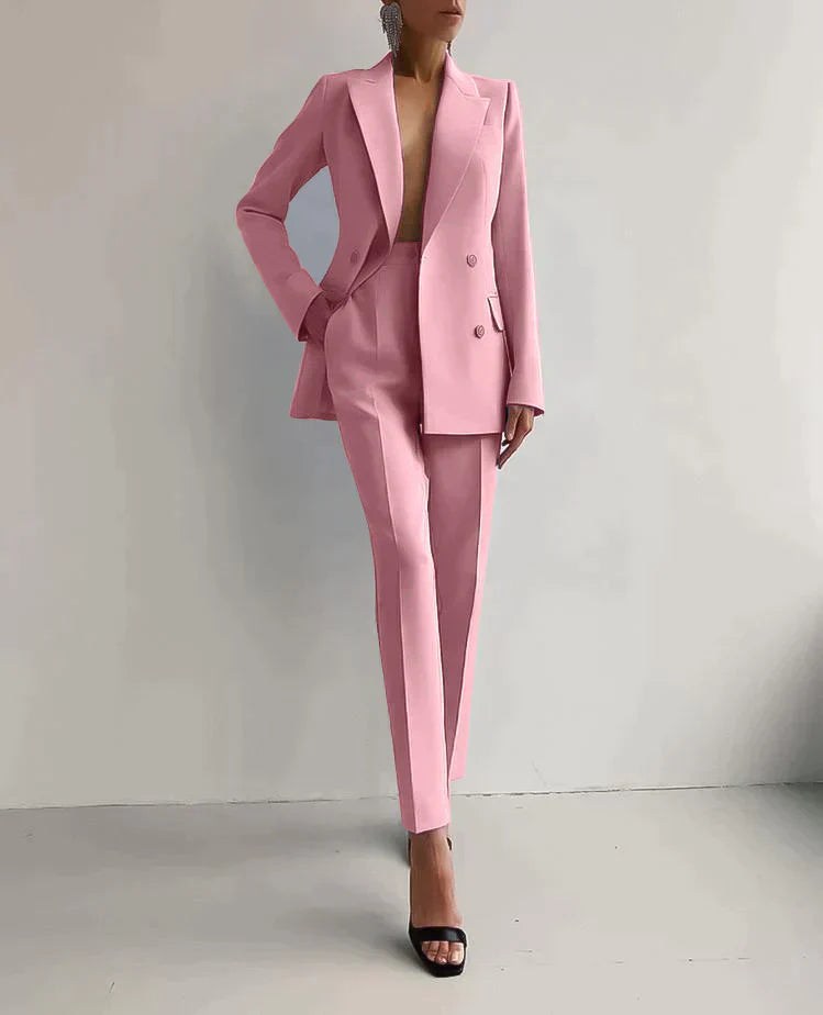 Elegantes Damen Blazer-Hosen-Set