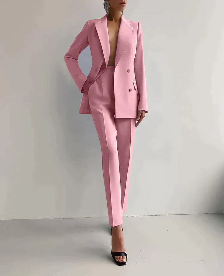 Elegantes Damen Blazer-Hosen-Set