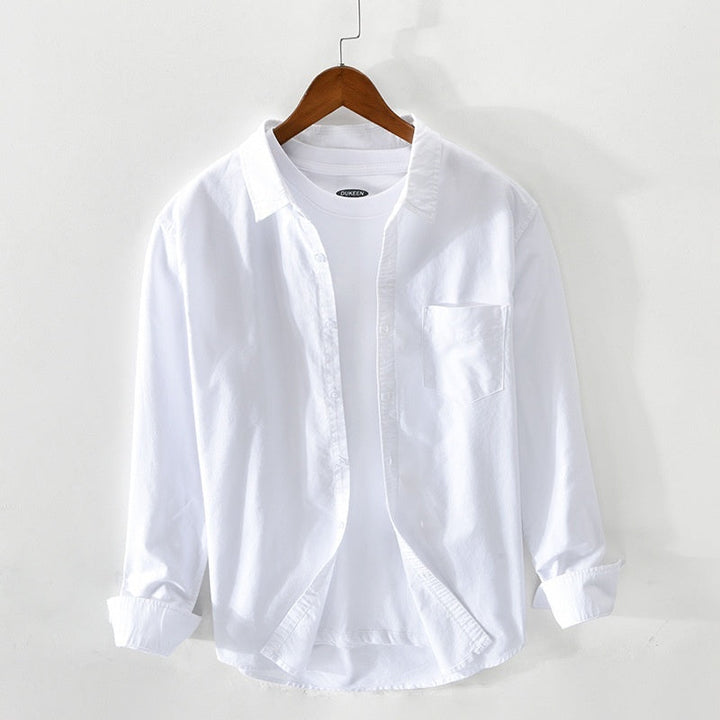 Atmungsaktives Elegantes Herren Oxford-Hemd aus Baumwolle