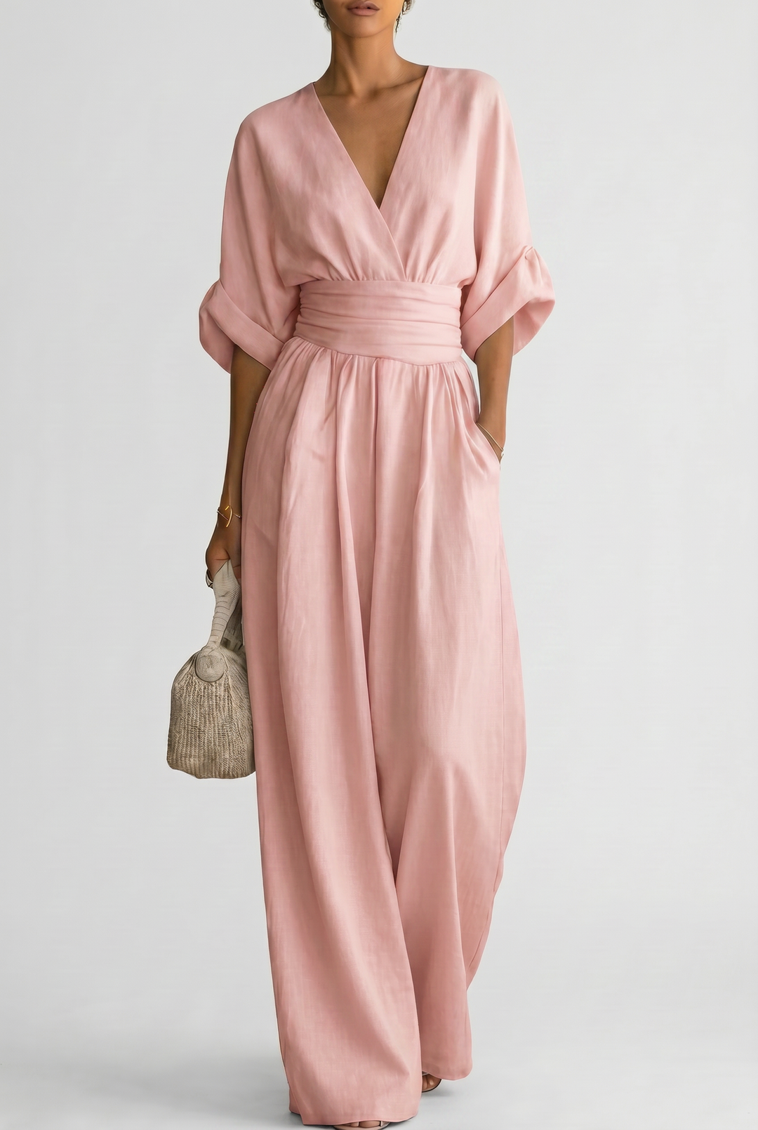 Eleganter Fließender Damen Jumpsuit