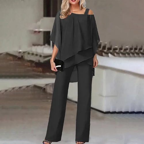 Lässiges Damen Zweiteiler-Set mit langer Hose