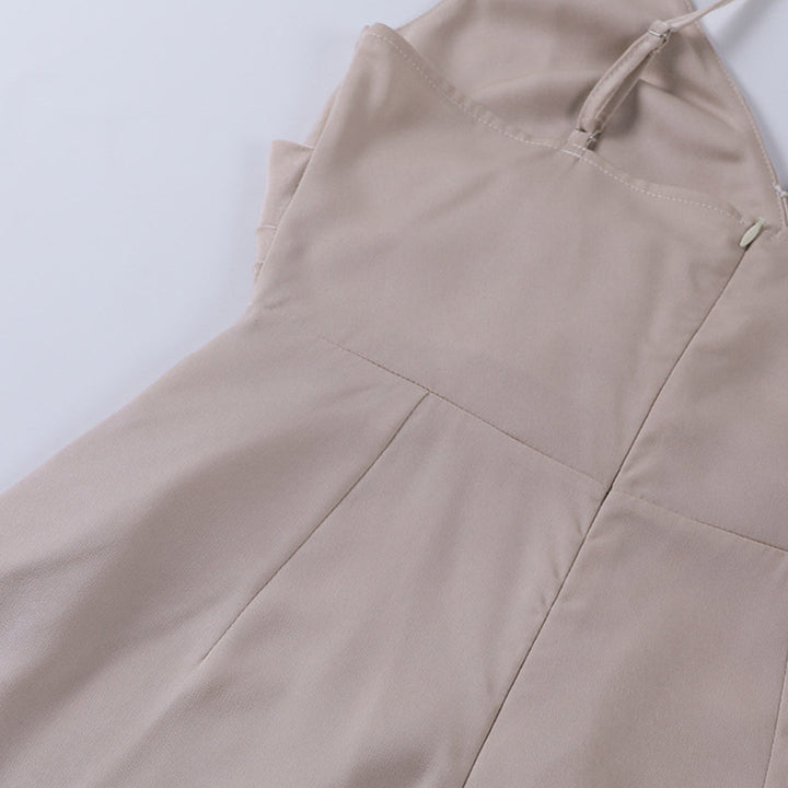 Elegantes Damen V-Ausschnitt Kleid