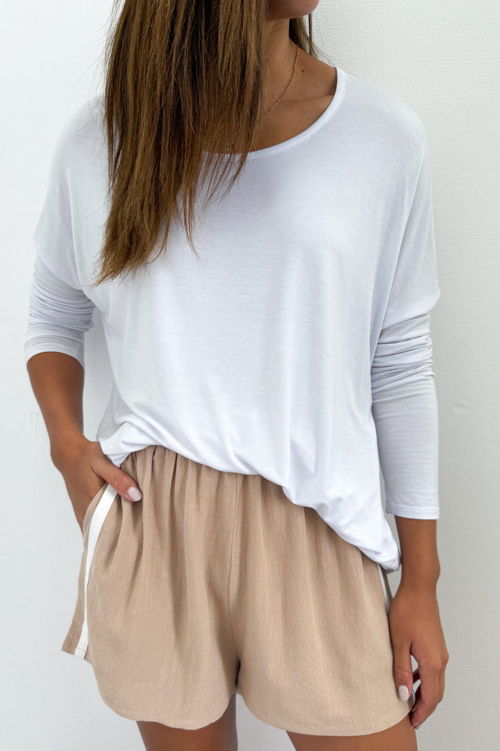 Courtney Leichte Damen Leinenshorts