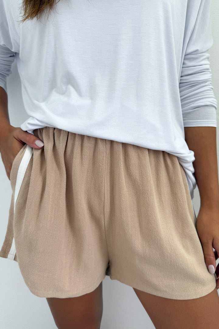 Courtney Leichte Damen Leinenshorts