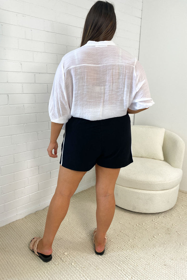Courtney Leichte Damen Leinenshorts
