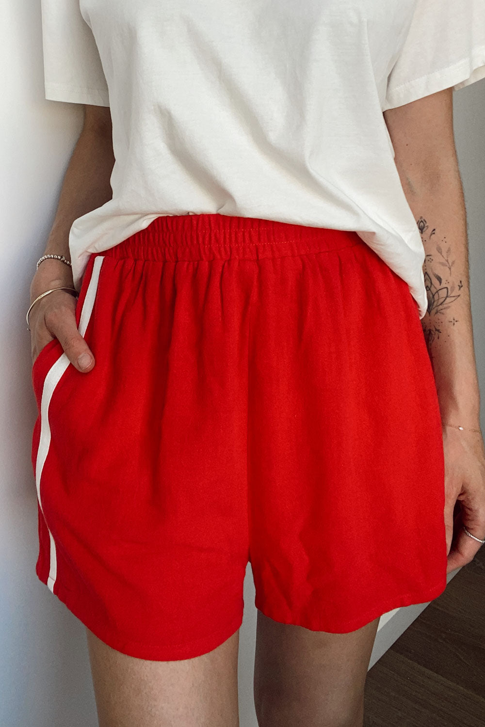 Courtney Leichte Damen Leinenshorts