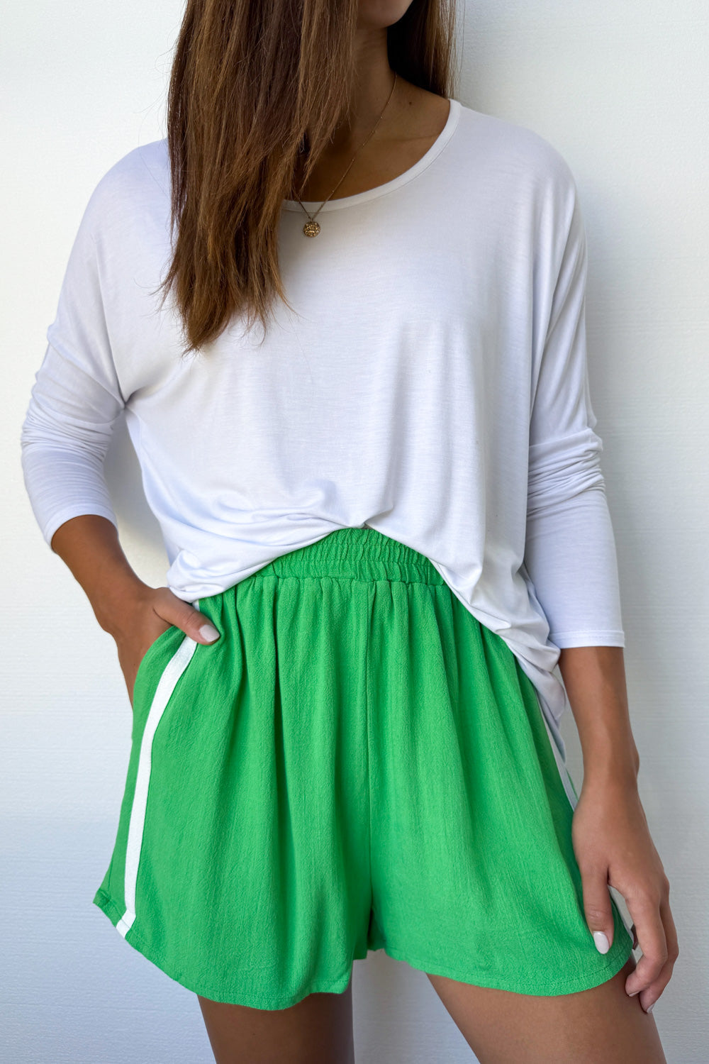 Courtney Leichte Damen Leinenshorts