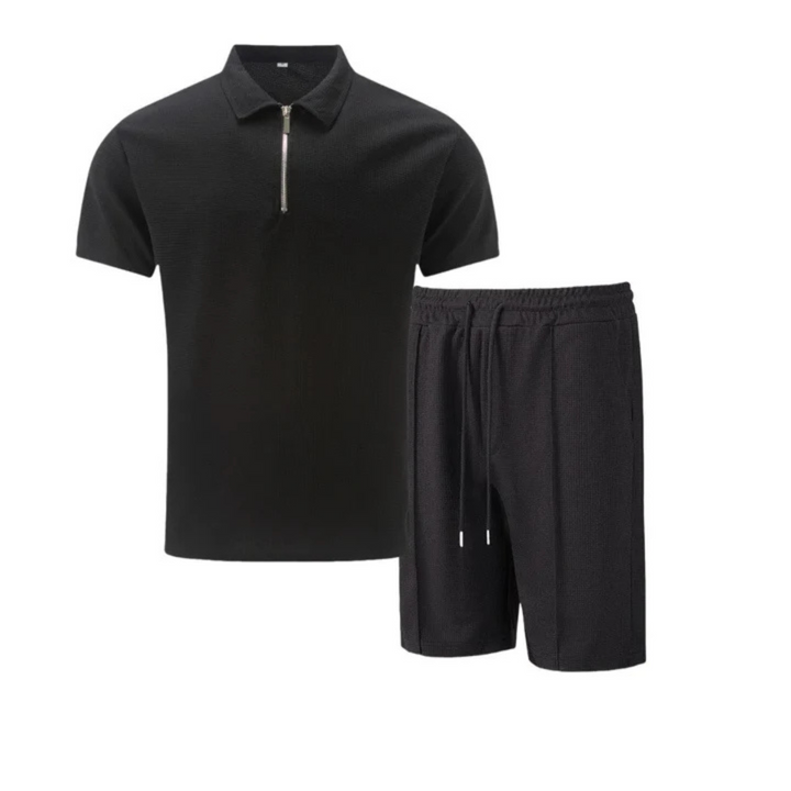 Lässiges Sommer Herren Polo-Shorts-Set