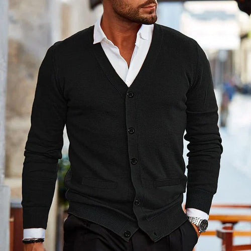 Lässiger Baumwoll Herren Cardigan