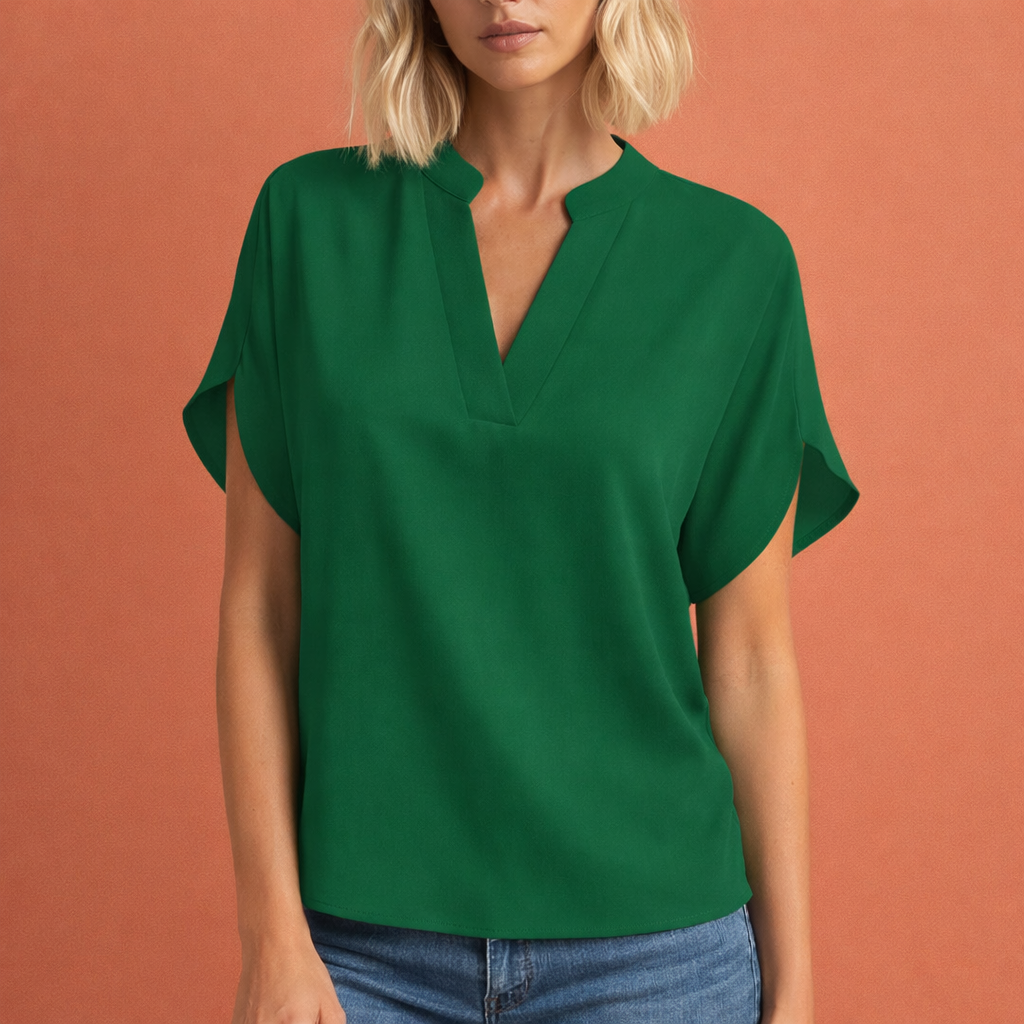 Elegante Luftige Damen Bluse mit Schmeichelhaftem Schnitt