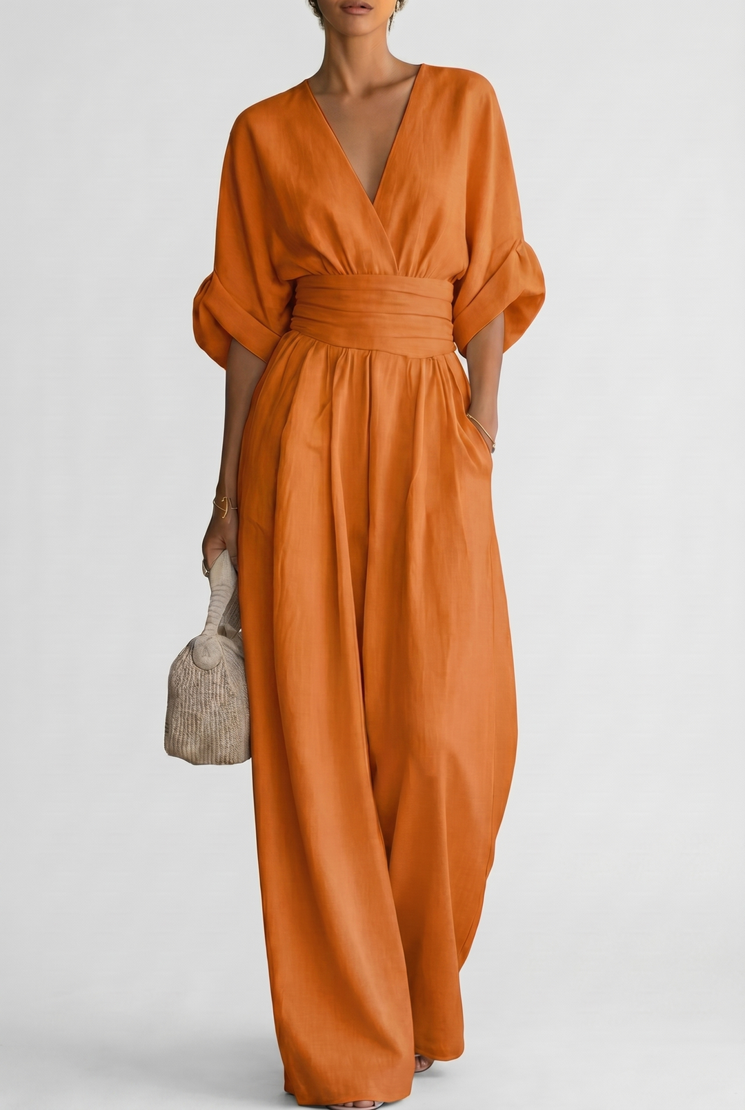 Eleganter Fließender Damen Jumpsuit